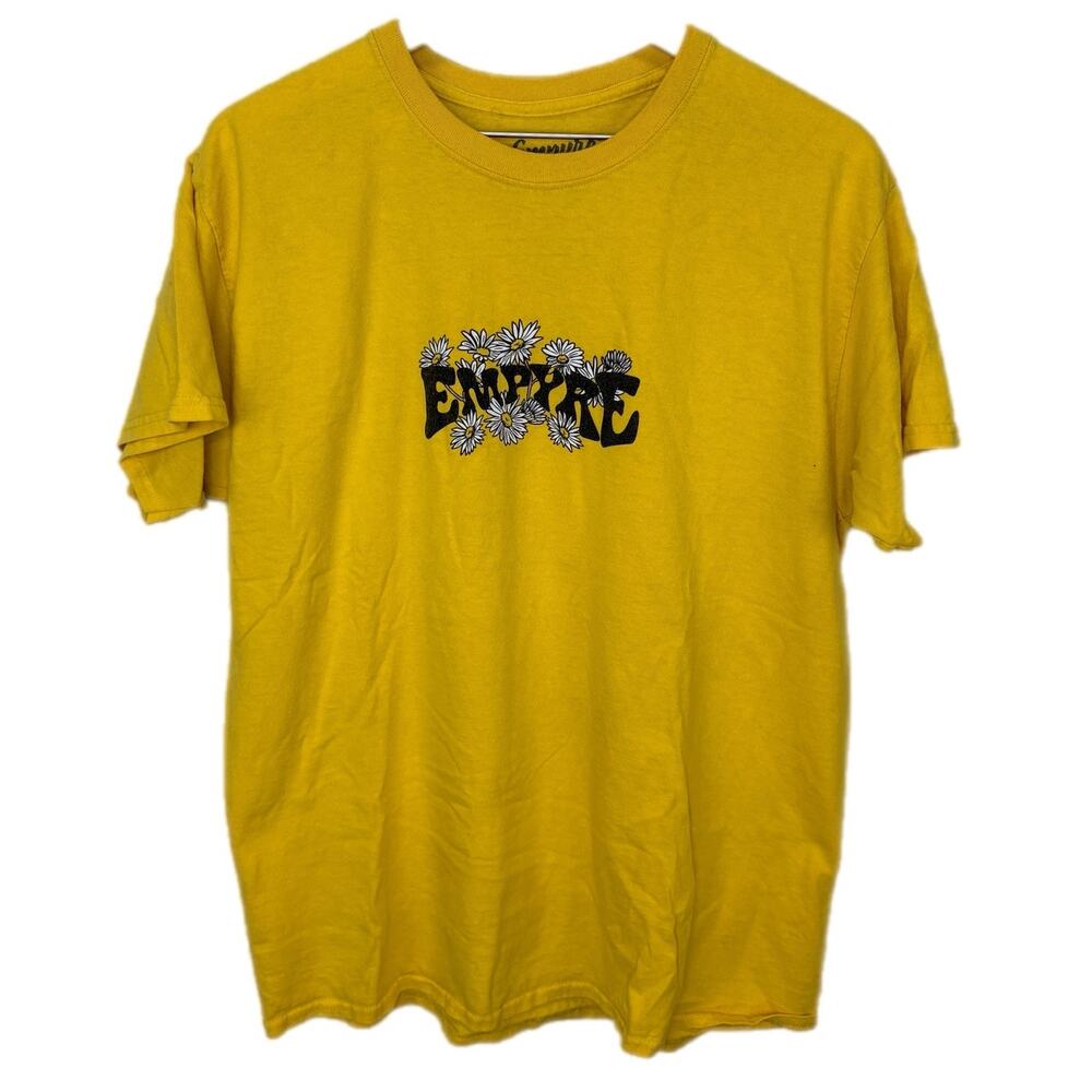 Empyre Yellow Daisy Snake T Shirt - Men's Size L